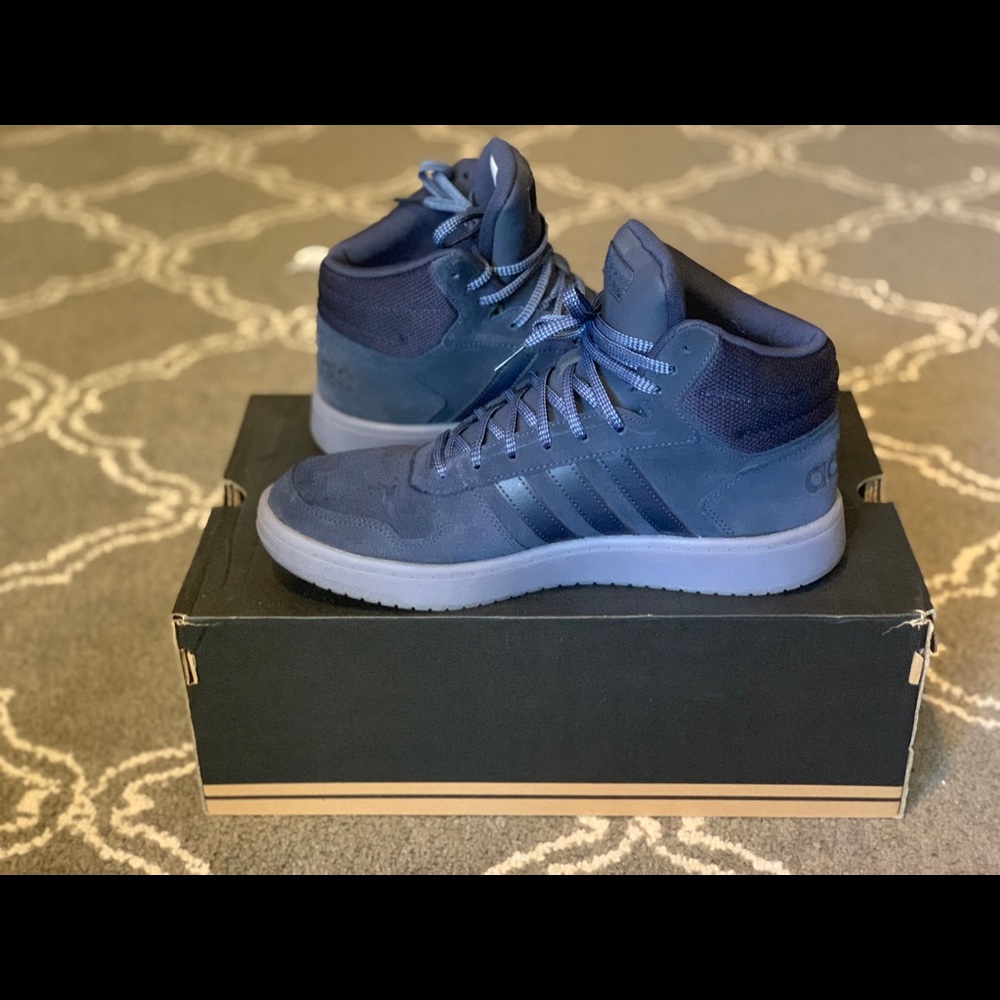 Adidas High Tops Navy Blue